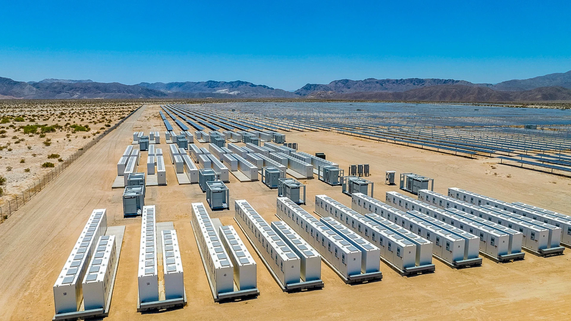 Drone image of FlexGen Battery Energy Storage Site Vitol