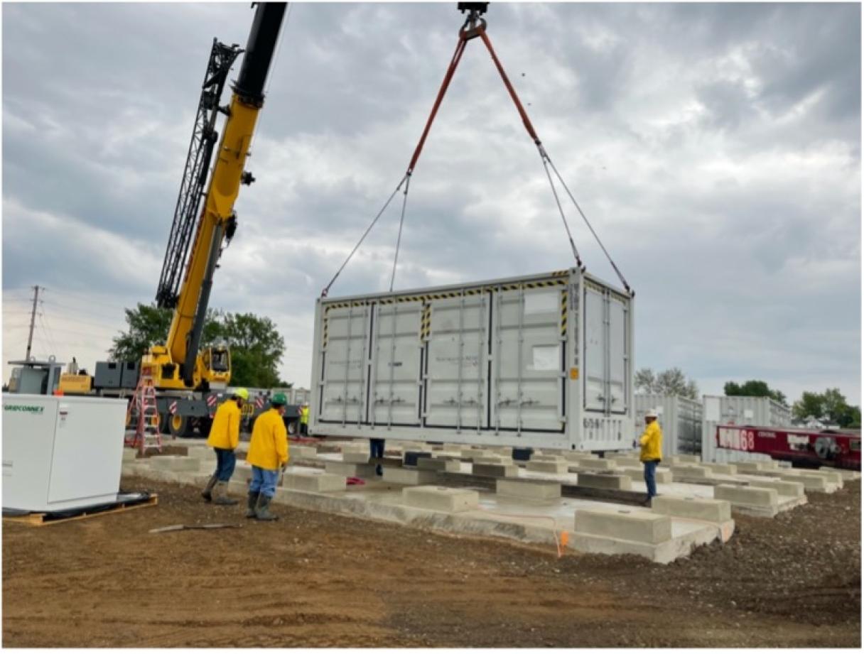 image of development phase of battery energy storage site