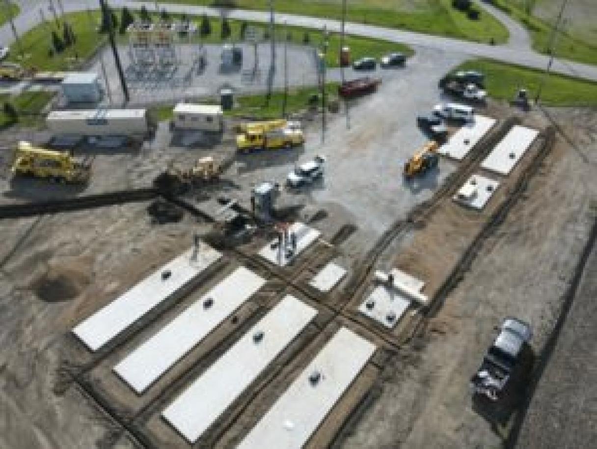 image of development phase of battery energy storage site